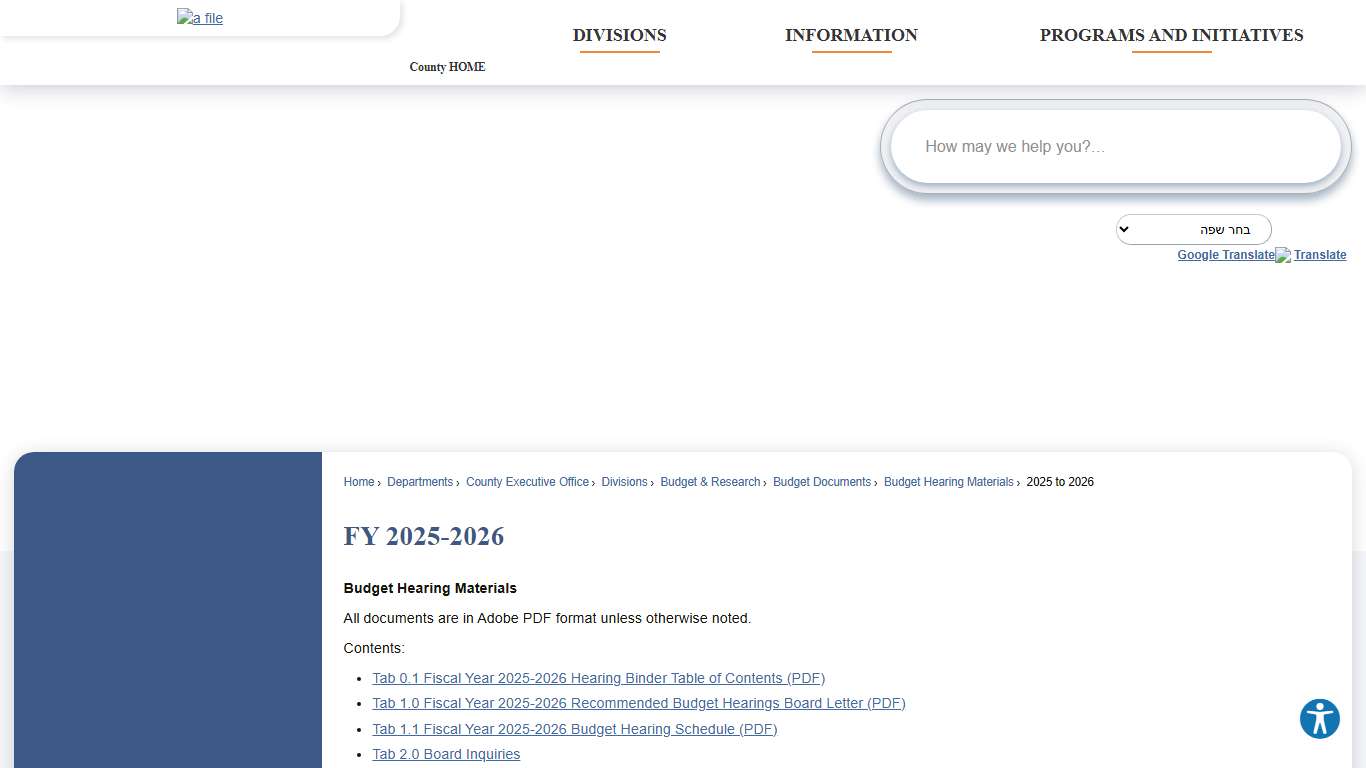 FY 2025-2026 Santa Barbara County, CA - Official Website